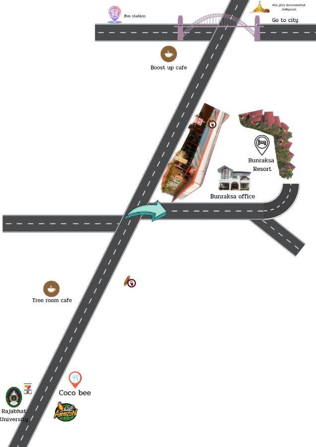 Bunraksa Resort Hotel Kamphaeng Phet Eksteriør bilde